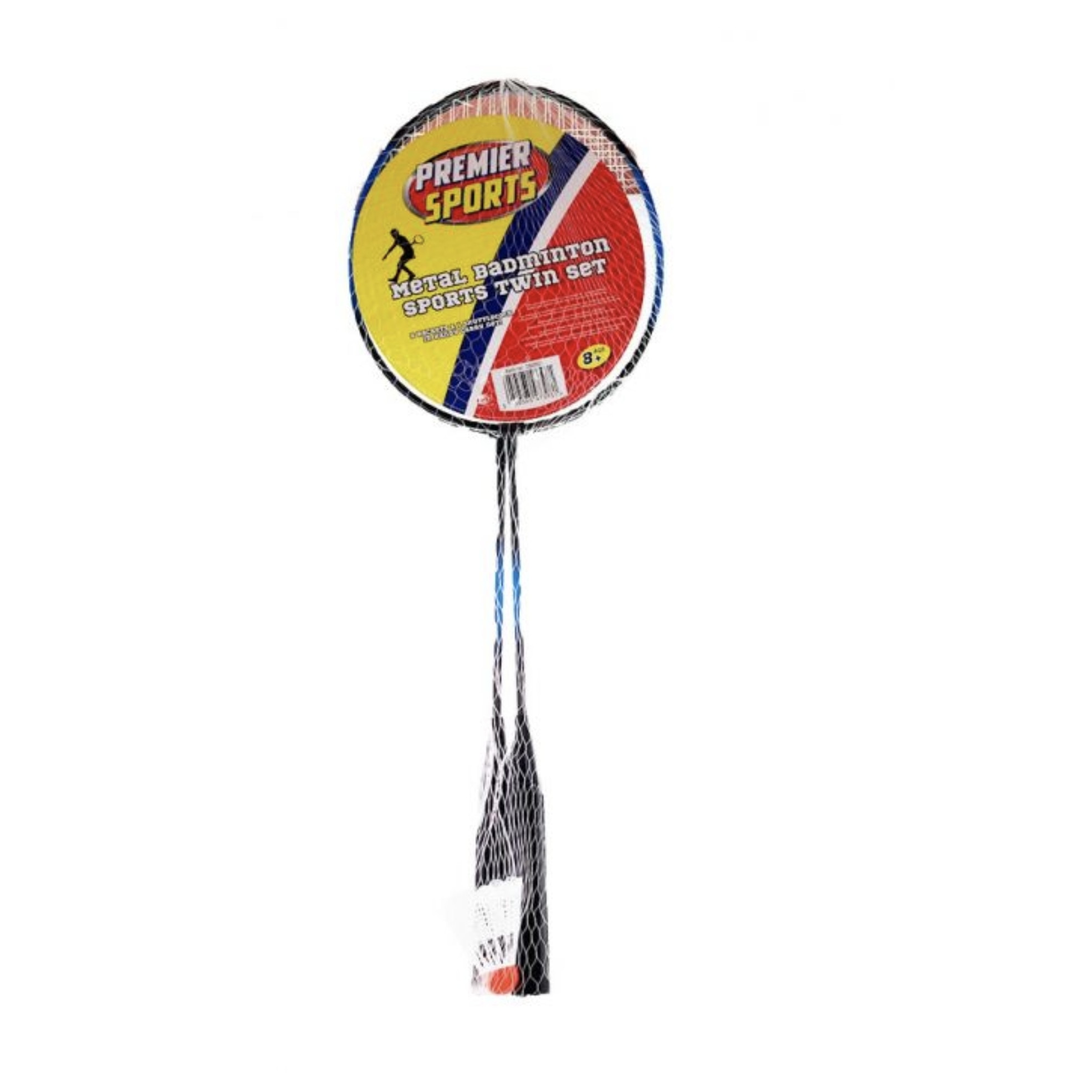 Rachete Badminton cu fluturas de joc inclus, Negru cu Albastru, BBL2148