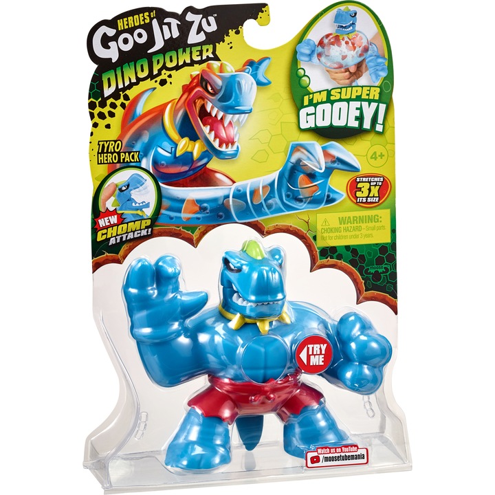 CO Heroes of Goo Jit Zu, nyújtható akciófigurák, Dinó T-Rex