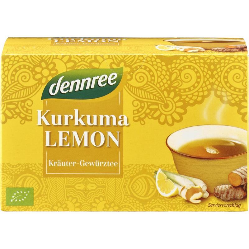 Ceai Curcuma si Lamaie Bio 20 plicuri Dennree