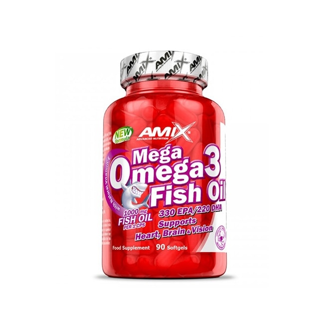 Supliment Alimentar, Amix, Mega Omega Fish Oil, 90 Capsule