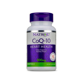 Supliment Alimentar, Natrol, Coq-10 100Mg Heart Health, 60 capsule Supliment Alimentar, Natrol, Coq-10 100Mg Heart Health, 60 capsule