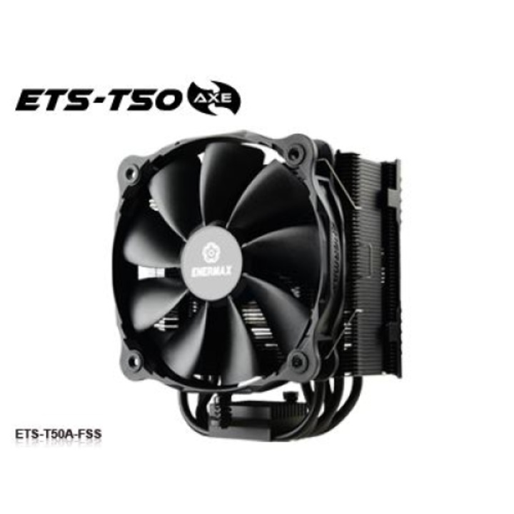 Процесорен охладител ENERMAX T50 AX, процесорен охладител Intel / AMD AM4, поддръжка 230W + TDP, PWM, 14 см, черен