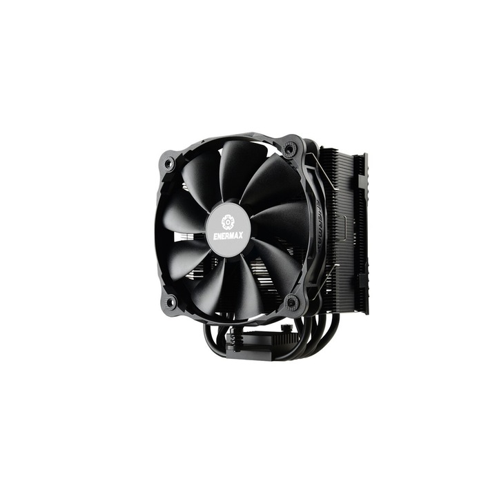 Cooler Procesor, ENERMAX, T50 AX FSS silent, CPU Cooler Intel / AMD, Support 230W + TDP, PWM, 14 cm, Negru