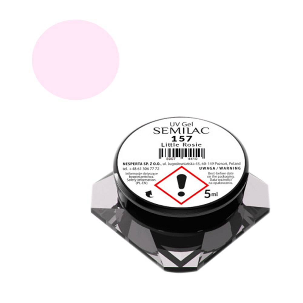 Gel UV color pentru unghii Semilac, 5 g, Little Rosie 157