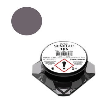 Gel UV color pentru unghii Semilac, 5 g, Wet Marengo 106 Gel UV color pentru unghii Semilac, 5 g, Wet Marengo 106