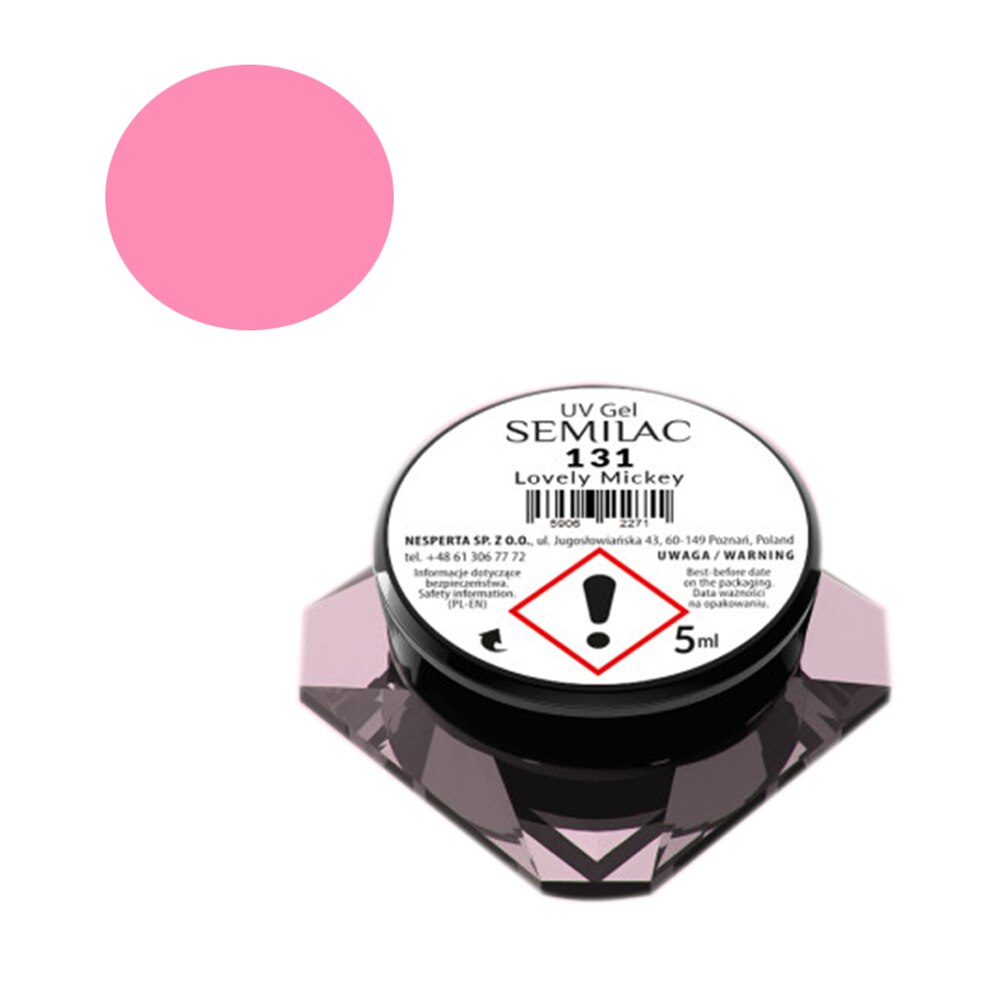 Gel UV color pentru unghii Semilac, 5 g, Lovely Mickey 131