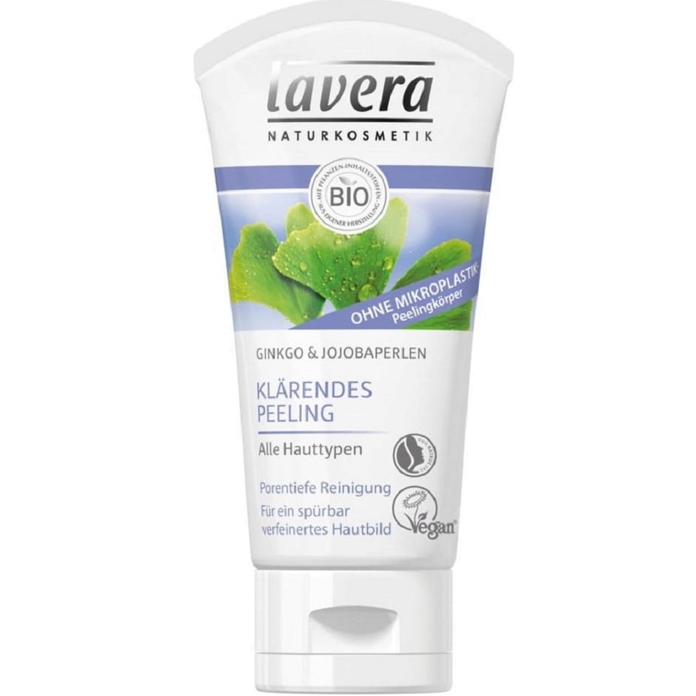 Scrub purifiant cu perle de jojoba pentru toate tipurile de ten 50 ml Lavera