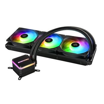 Set 3 Coolere Procesor ENERMAX LIQMAX III, RGB 360 All-In-One, CPU Dual Camera Intel / AMD AM4 Suport 350W + TDP, ARGB PWM, 12 cm, Negru Set 3 Coolere Procesor ENERMAX LIQMAX III, RGB 360 All-In-One, CPU Dual Camera Intel / AMD AM4 Suport 350W + TDP, ARGB PWM, 12 cm, Negru