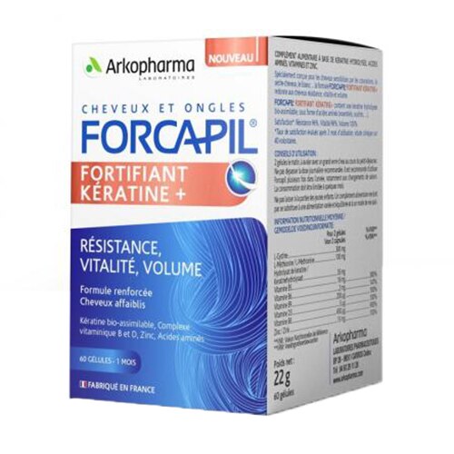 Forcapil Fortifiant Keratine +, 60 capsule vegetale