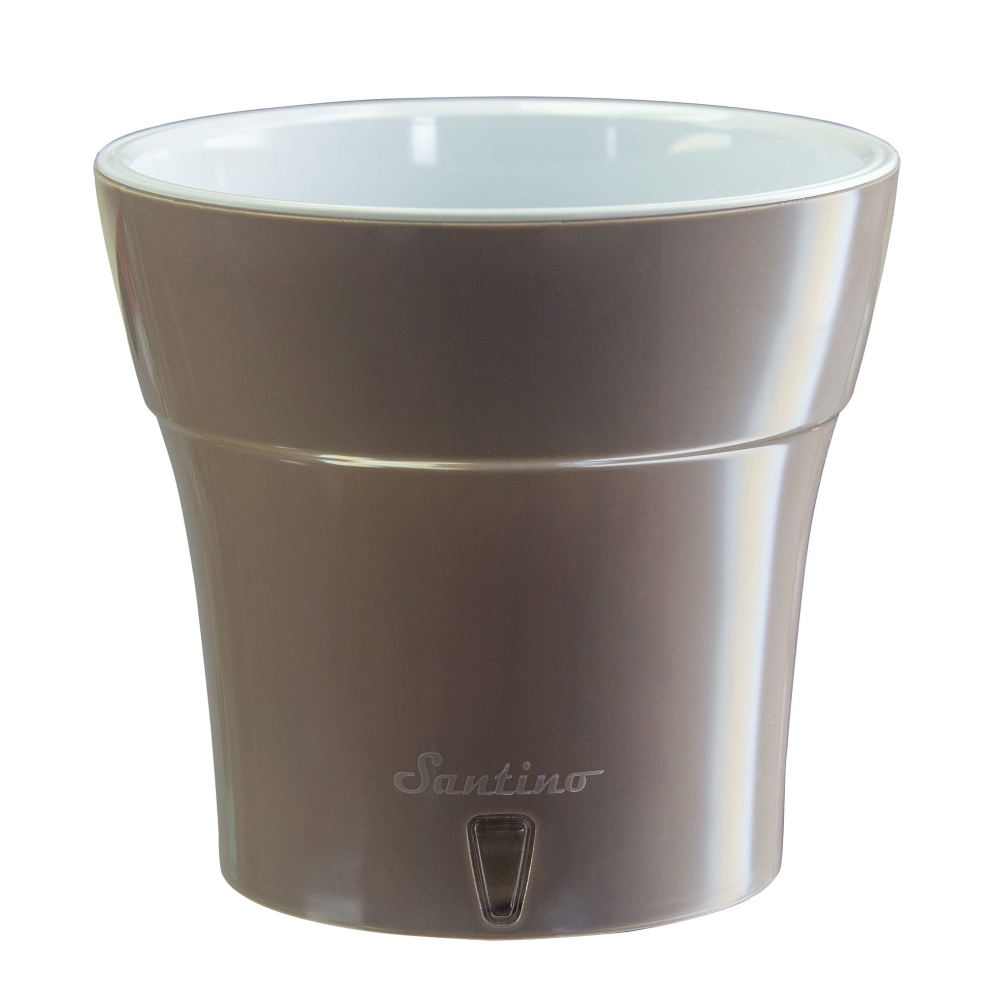 Ghiveci cu auto-udare DALI, cu volumul de 5.0L, culoarea Shade-Alb