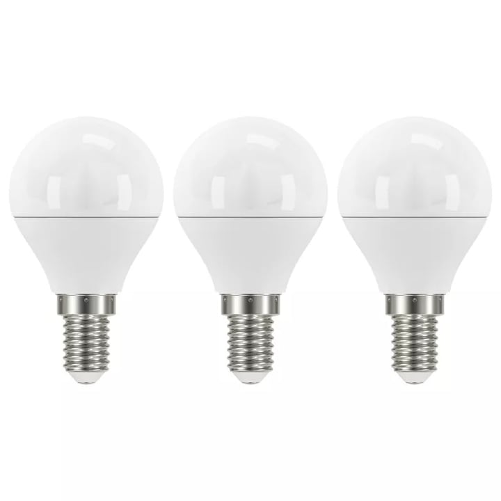 Emos ZQ1221.3 LED izzó Classic kisgömb, E14, 6W, természetes fehér, 3db