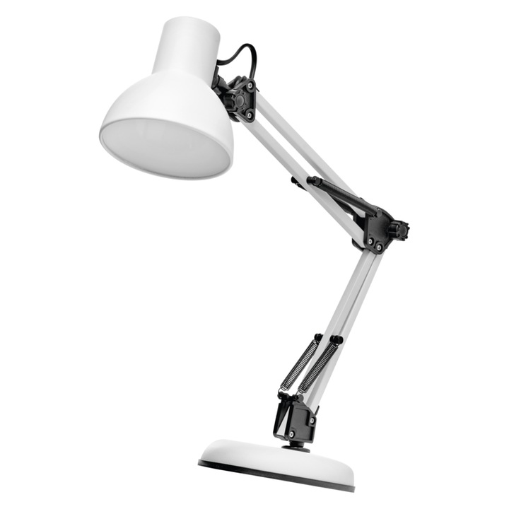 Lampa de masa, Emos, E27, IP20, Alb