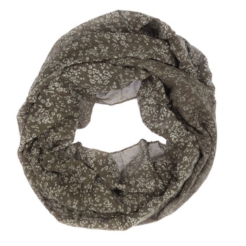 Esarfa circulara, de dama, Maro cu floricele, 48 x 160 cm - ES554 Esarfa circulara, de dama, Maro cu floricele, 48 x 160 cm - ES554