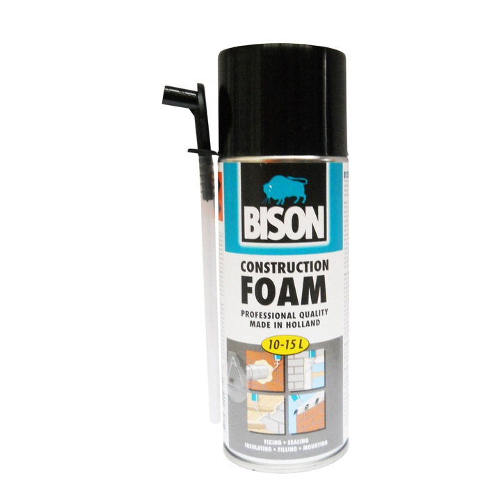 Spuma poliuretanica Bison,300 ml, cu aplicare manuala