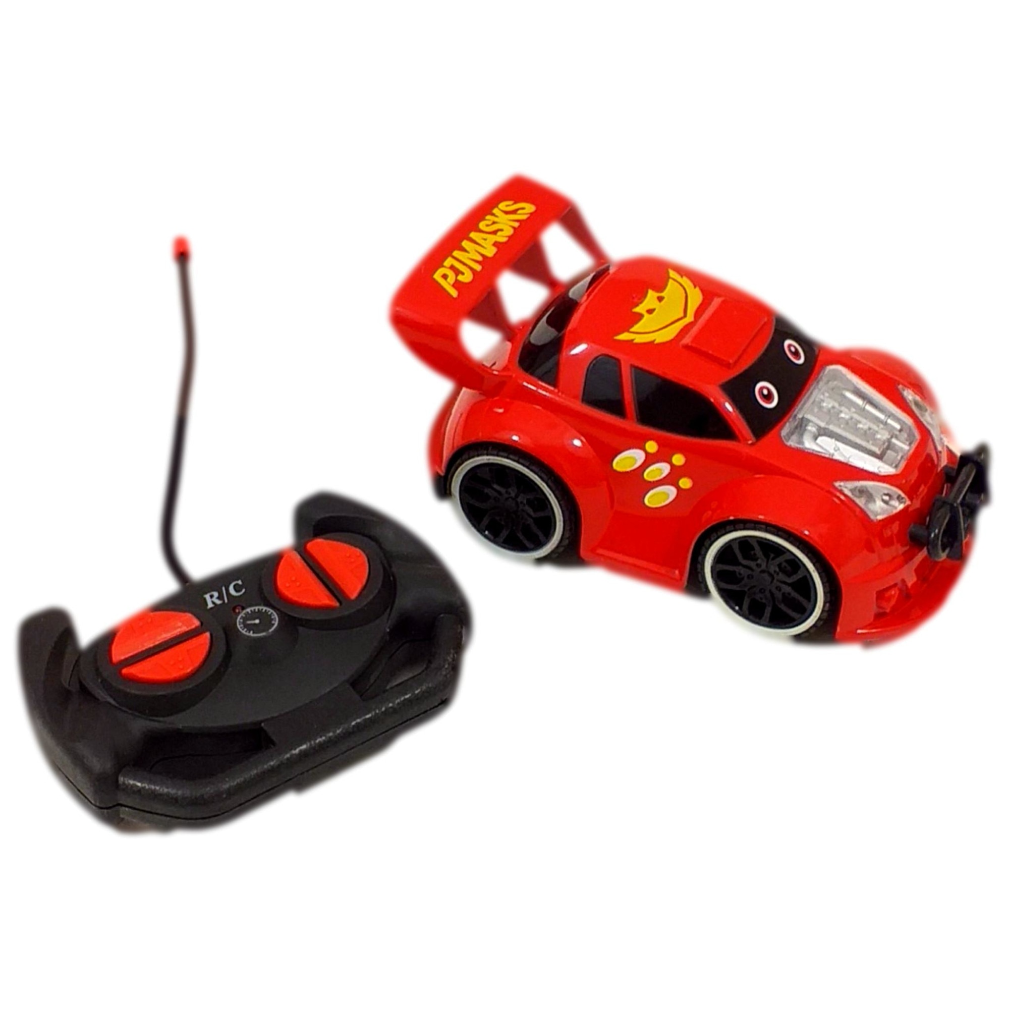 Masina personaje RC, cu sunete si lumini, rosu