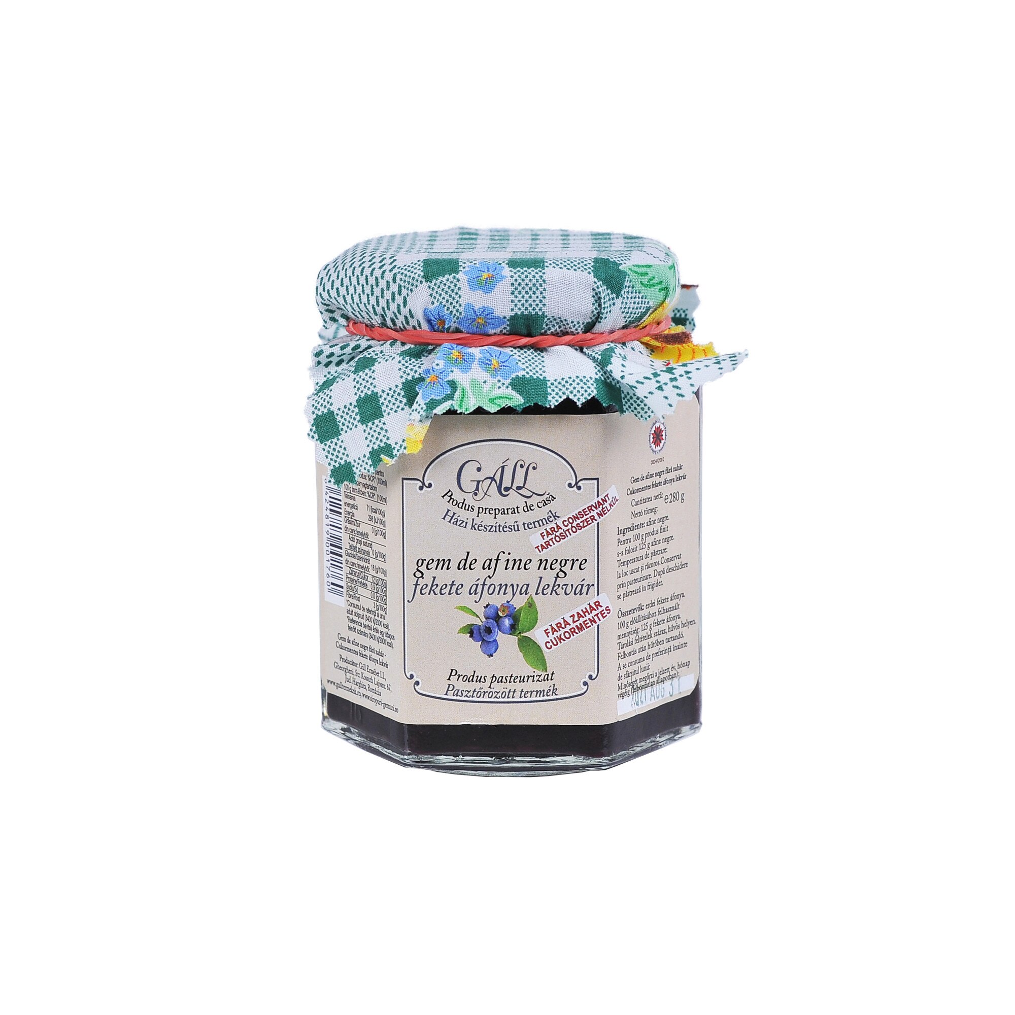 Gem afine negre fara zahar, Gall, 280 g