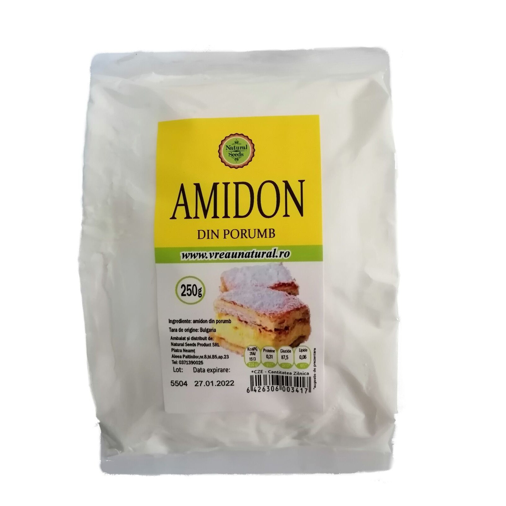 Amidon din porumb 250g, Natural Seeds Product
