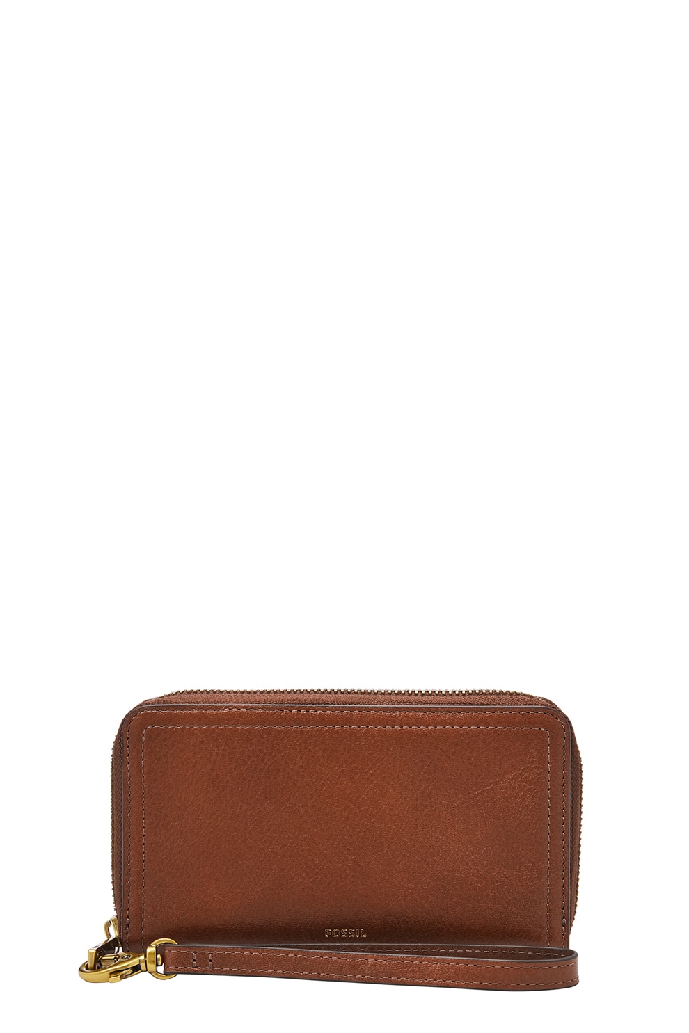 Fossil, Portofel cu bareta pentru incheietura si RFID Logan, Maro