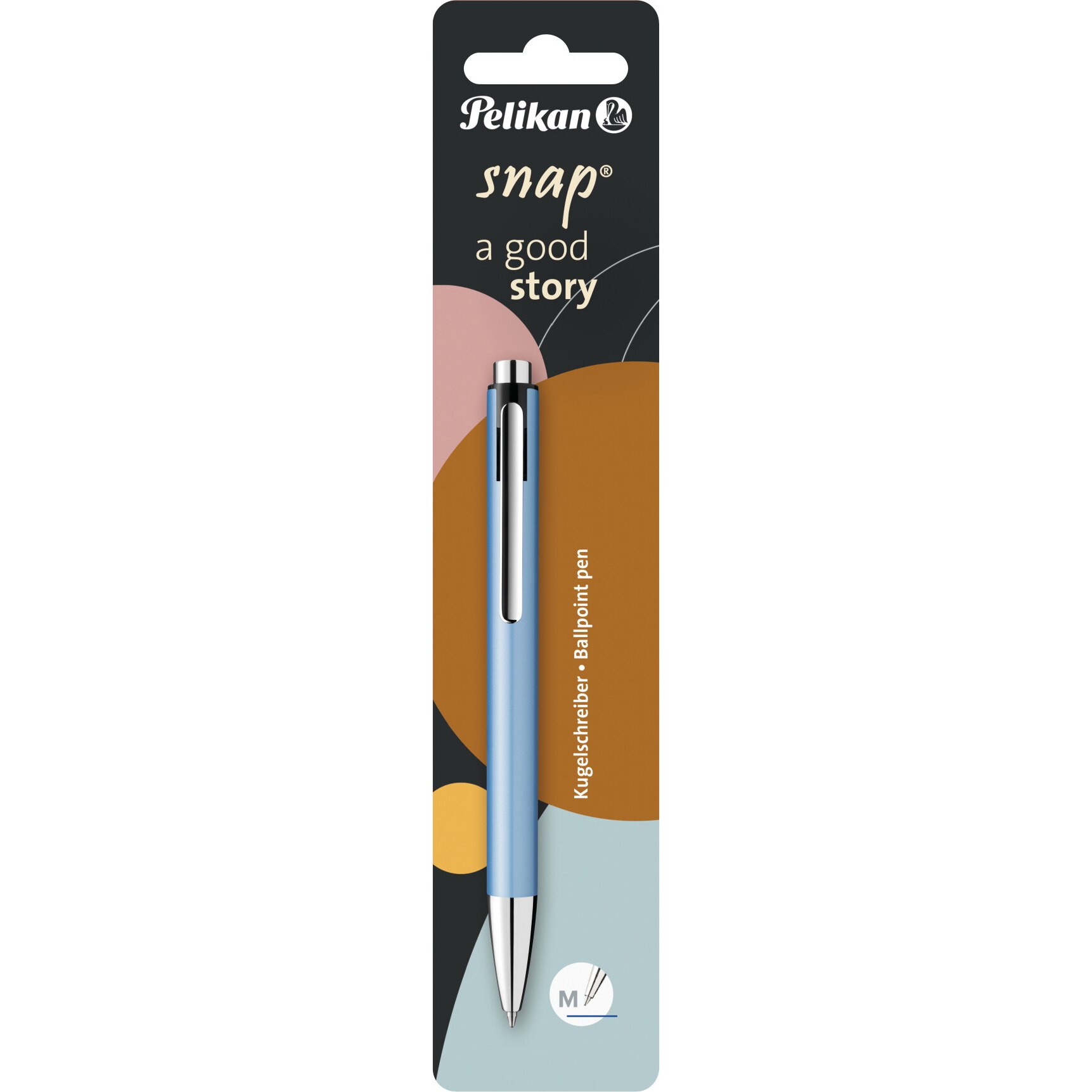 Pix Pelikan Snap K10, corp din metal, blister, Frosted Blue