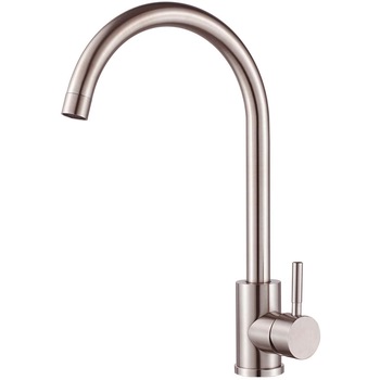 Baterie chiuveta bucatarie ZAFIT™ LUX-19 otel inoxidabil, cartus ceramic, tip U, pipa inalta, 360 grade, monocomanda, racorduri incluse, Nichel Baterie chiuveta bucatarie ZAFIT™ LUX-19 otel inoxidabil, cartus ceramic, tip U, pipa inalta, 360 grade, monocomanda, racorduri incluse, Nichel