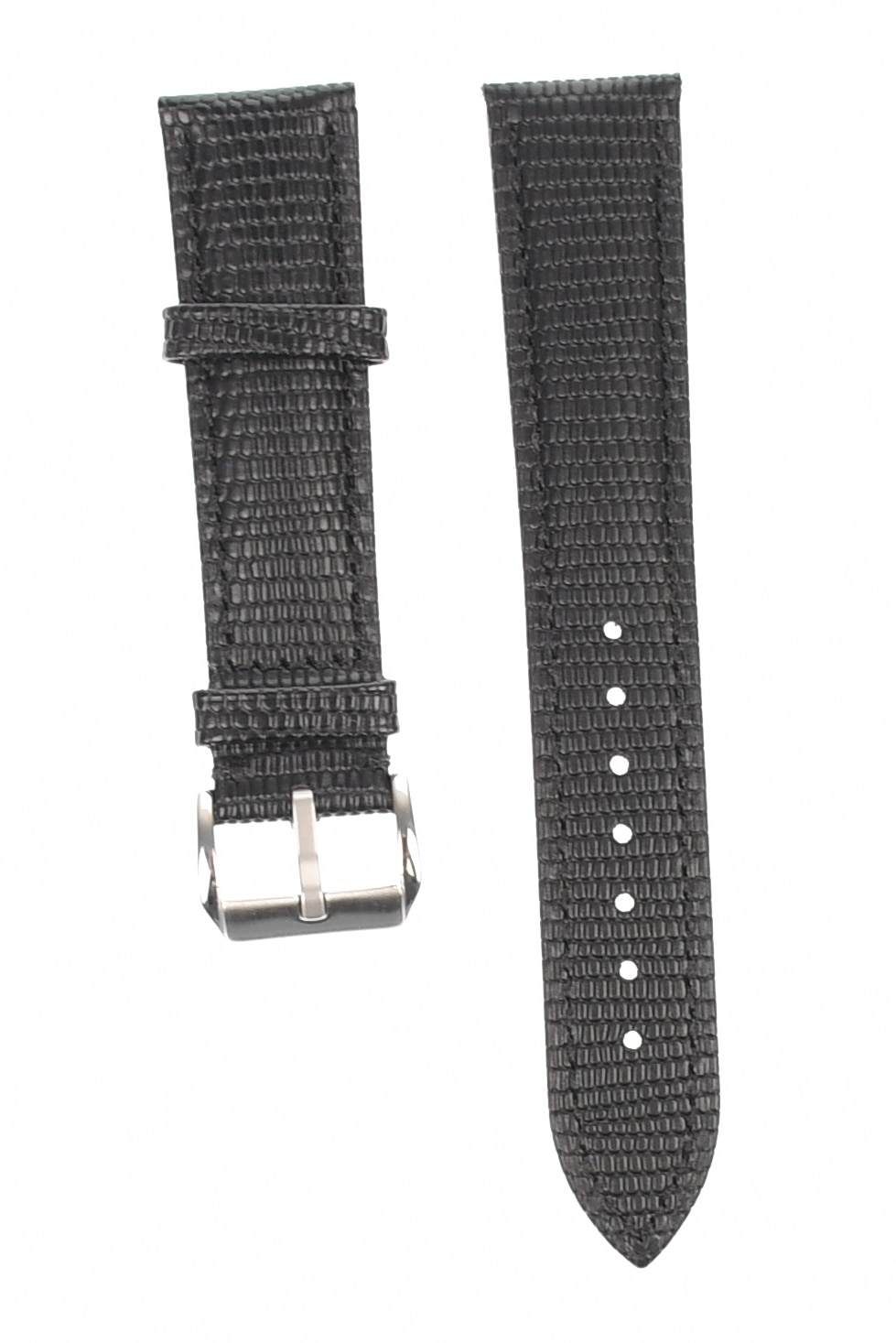 Curea de ceas din piele mata, 20 mm x 20 cm, negru - 609X20NCR