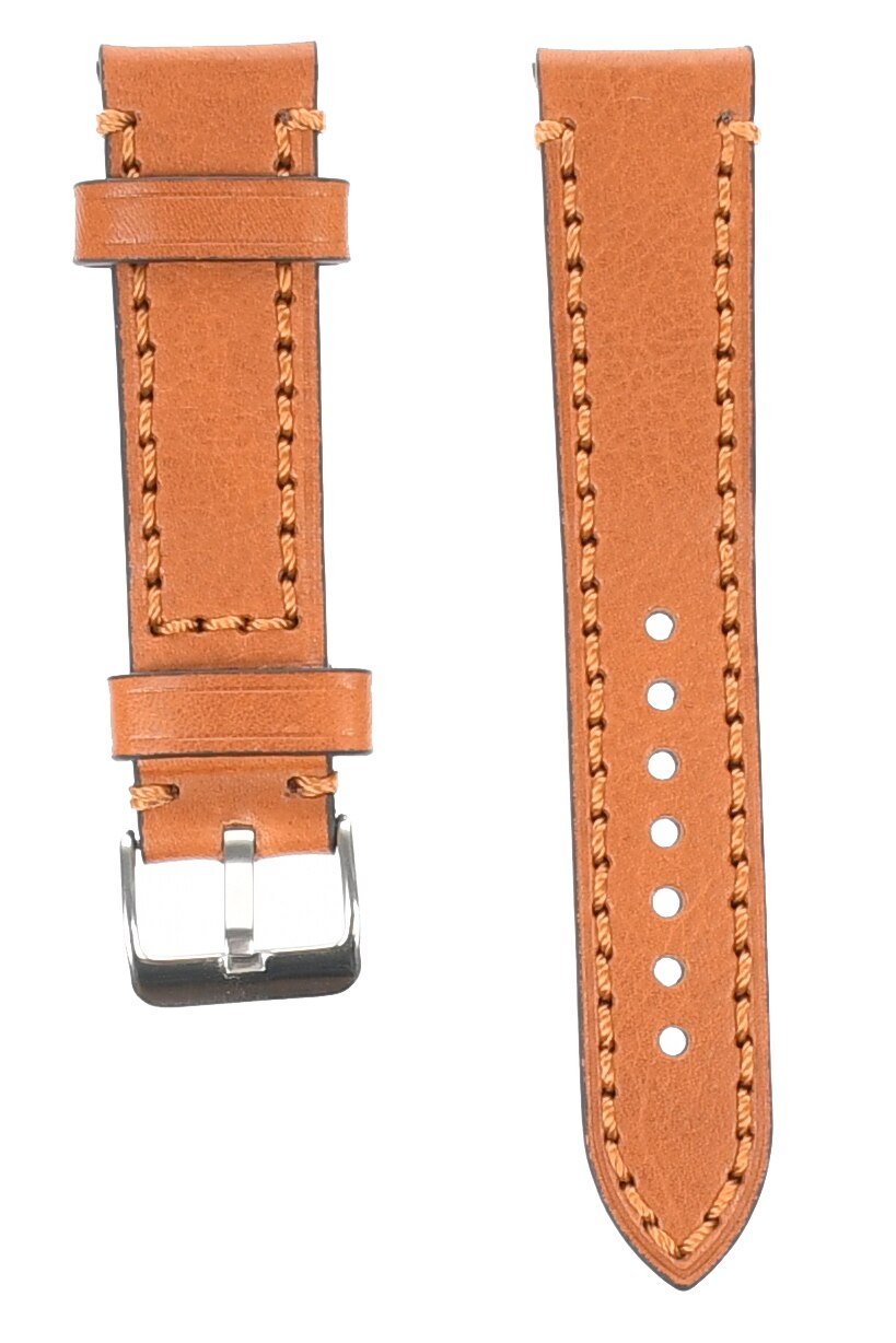 Curea de ceas din piele, 20 mm x 20 cm, maro - 609X20MD01