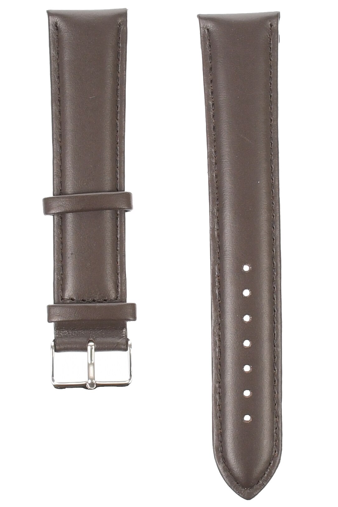 Curea de ceas din piele, 22 mm x 20 cm, maro inchis - 604X22MI
