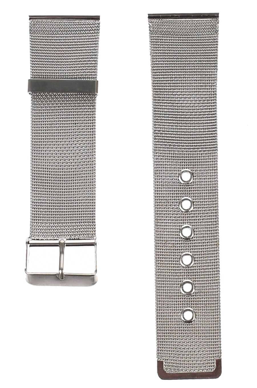 Curea de ceas din metal, 24 mm x 20 cm, argintiu - 603X24SLV
