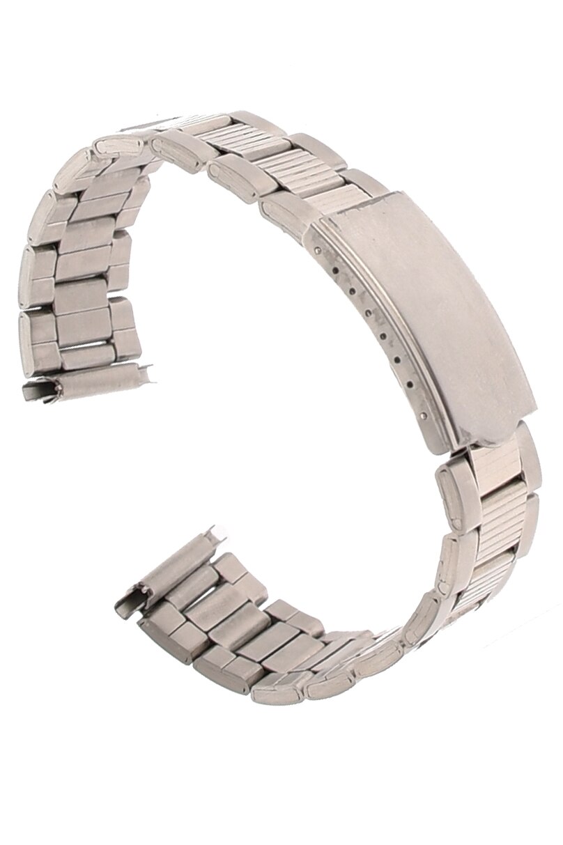 Curea de ceas din metal, 16 mm x 22 cm, argintiu - 604X16SLV1