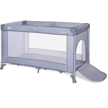 Patut Lorelli Pliabil cu 1 Nivel Torino, Silver Blue Patut Lorelli Pliabil cu 1 Nivel Torino, Silver Blue