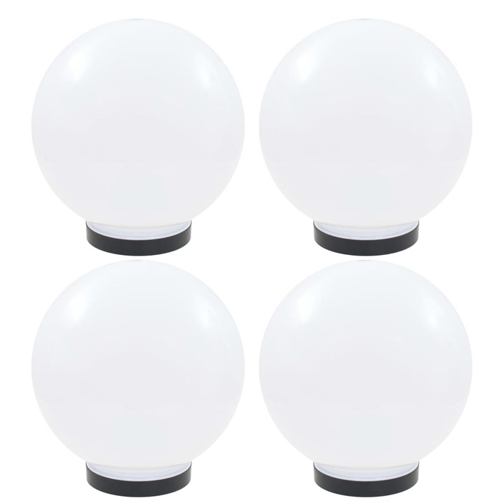 VidaXL 4 db LED gömblámpa 25 cm PMMA
