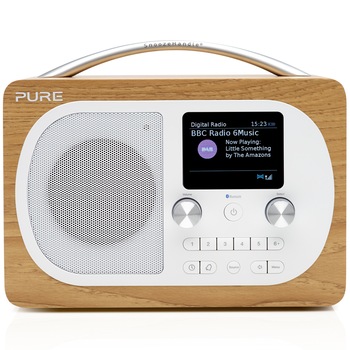 Radio cu ceas Pure, Evoke H4 Oak, DAB/FM, Bluetooth, Tei Radio cu ceas Pure, Evoke H4 Oak, DAB/FM, Bluetooth, Tei