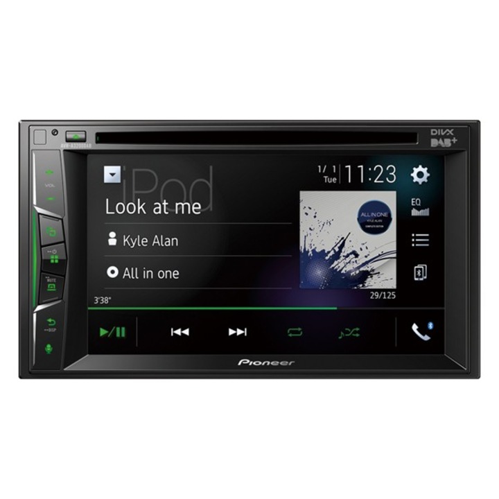 Автомобилен мултимедиен плейър Pioneer AVH-A3200DAB, 4x50W, DVD/CD, FM, DAB+, Bluetooth, USB, Aux, 6.2'' LCD екран, iPod/iPhone съвместим, Android
