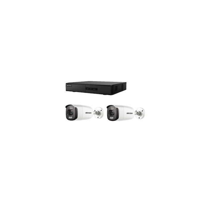 Kit supraveghere video Hikvision 5MP, cu 1 camera 5MP de interior si HDD 1 TB MK323