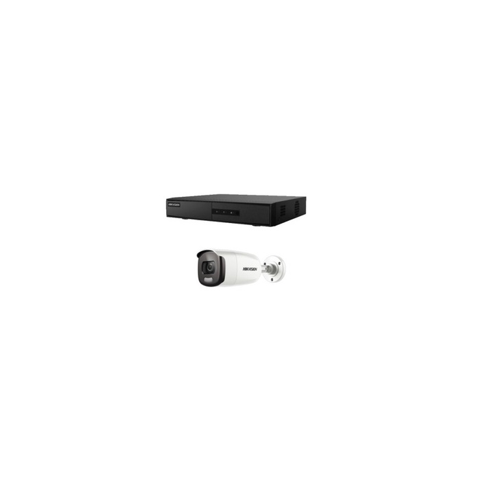 Kit sistem complet 4 camere supraveghere Hikvision 1080P 40 m IR lentila 2.8mm hard 1tb