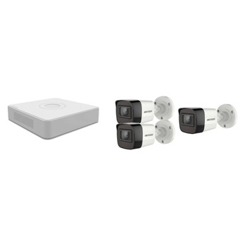 Kit supraveghere video Hikvision 5MP, cu 3 camere 5MP de exterior/interior MK467 Kit supraveghere video Hikvision 5MP, cu 3 camere 5MP de exterior/interior MK467