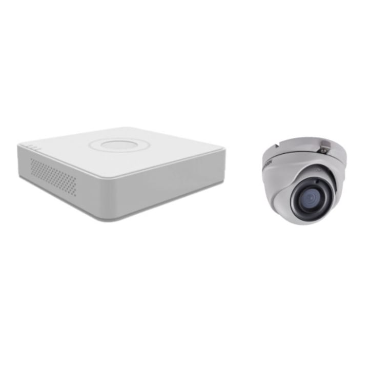 Kit supraveghere video Hikvision 5MP, cu 1 camera 5MP de interior MK291