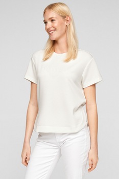s.Oliver, Tricou din amestec de modal, Alb s.Oliver, Tricou din amestec de modal, Alb