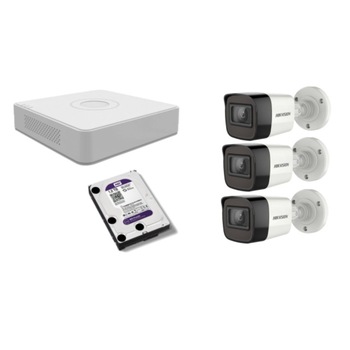 Kit supraveghere video Hikvision 5MP, cu 3 camere 5MP de exterior/interior si HDD 1 TB MK305 Kit supraveghere video Hikvision 5MP, cu 3 camere 5MP de exterior/interior si HDD 1 TB MK305