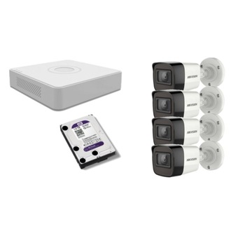 Kit supraveghere video Hikvision 5MP, cu 4 camere 5MP de exterior/interior si HDD 1 TB MK500 Kit supraveghere video Hikvision 5MP, cu 4 camere 5MP de exterior/interior si HDD 1 TB MK500