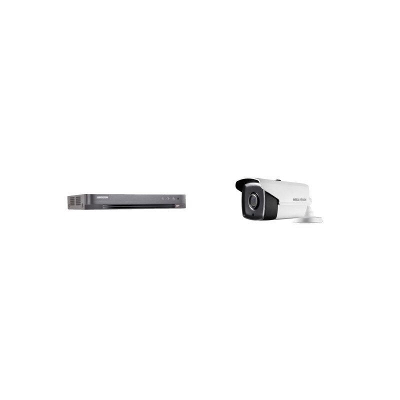 Kit supraveghere video Hikvision 5MP, cu 1 camera 5MP de exterior/interior MK379