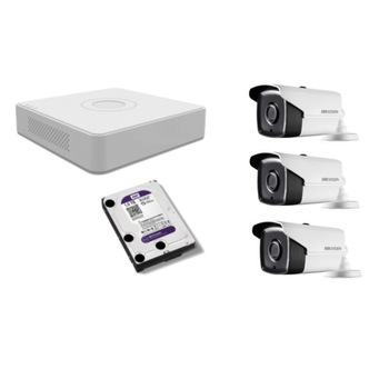 Kit supraveghere video Hikvision 5MP, cu 3 camere 5MP de exterior/interior si HDD 1 TB MK317 Kit supraveghere video Hikvision 5MP, cu 3 camere 5MP de exterior/interior si HDD 1 TB MK317
