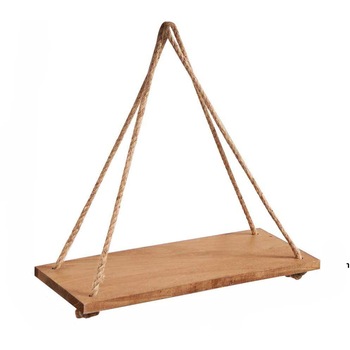 Raft cu agatare pe perete, maro natur, 36 x 15 cm, WHS1T Raft cu agatare pe perete, maro natur, 36 x 15 cm, WHS1T