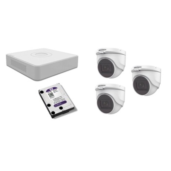 Kit supraveghere video Hikvision 5MP, cu 3 camere 5MP de interior si HDD 1 TB MK519 Kit supraveghere video Hikvision 5MP, cu 3 camere 5MP de interior si HDD 1 TB MK519