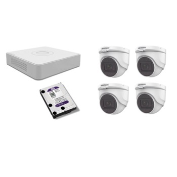 Kit supraveghere video Hikvision 5MP, cu 4 camere 5MP de interior si HDD 1 TB MK520 Kit supraveghere video Hikvision 5MP, cu 4 camere 5MP de interior si HDD 1 TB MK520