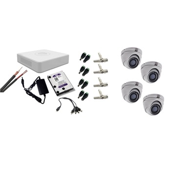Kit supraveghere video Hikvision 5MP, cu 4 camere 5MP de interior si HDD 1 TB cu accesorii montaj MK536 Kit supraveghere video Hikvision 5MP, cu 4 camere 5MP de interior si HDD 1 TB cu accesorii montaj MK536