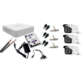 Kit supraveghere video Hikvision 5MP, cu 3 camere 5MP de exterior/interior si HDD 1 TB cu accesorii montaj MK543 Kit supraveghere video Hikvision 5MP, cu 3 camere 5MP de exterior/interior si HDD 1 TB cu accesorii montaj MK543