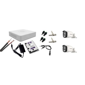 Kit supraveghere video Hikvision 5MP, cu 2 camere 5MP de exterior/interior si HDD 1 TB cu accesorii montaj MK360 Kit supraveghere video Hikvision 5MP, cu 2 camere 5MP de exterior/interior si HDD 1 TB cu accesorii montaj MK360