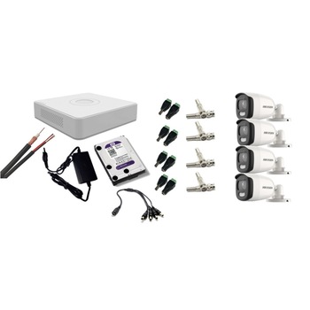 Kit supraveghere video Hikvision 5MP, cu 4 camere 5MP de exterior/interior si HDD 1 TB cu accesorii montaj MK556 Kit supraveghere video Hikvision 5MP, cu 4 camere 5MP de exterior/interior si HDD 1 TB cu accesorii montaj MK556
