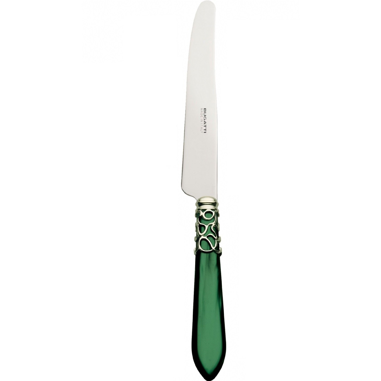 Cutit Casa Bugatti, Finisaj cromat, Otel inoxidabil 18/10, Argintiu/Verde